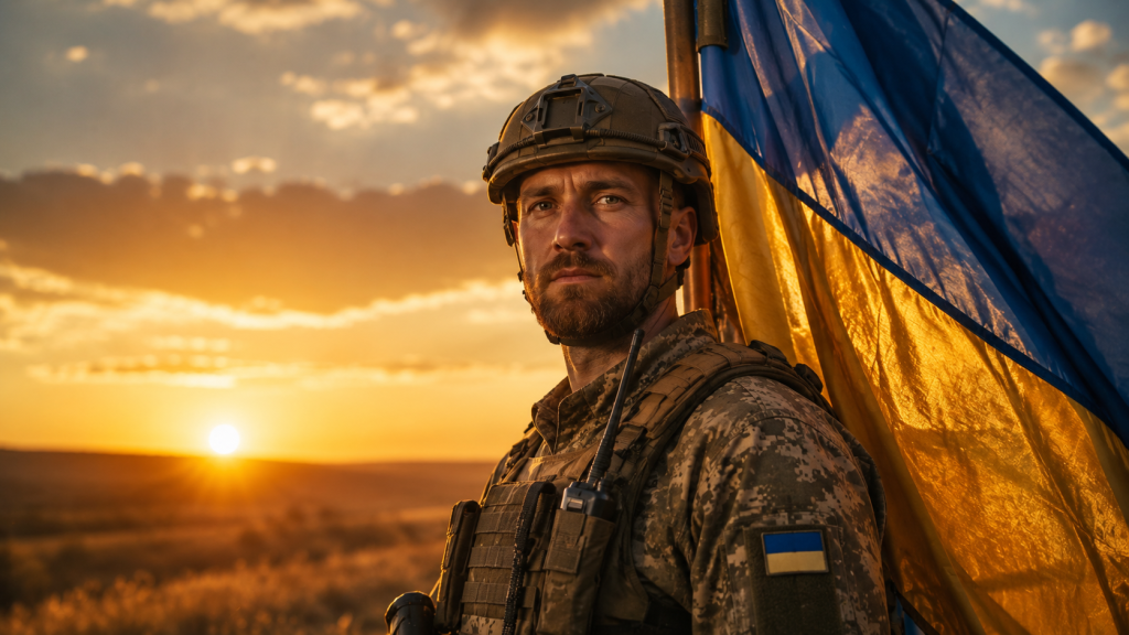 Український військовий та патріотична атмосфера